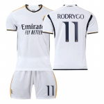 2023-24 Real Madrid kodus&auml;rk #9 Mbappe #5 Bellingham #7 Vinicius, f&auml;nniversioon Jalgpallis&auml;rgid L