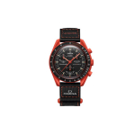 SWATCH Meeste 42mm Must Kell SO33O100 SO33O100 Black Dial