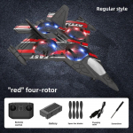 Uus vahtplastist takistuste v&auml;ltimise h&auml;vitaja kaugjuhtimispuldiga lennukihelikopter 2,4G &otilde;hus&otilde;iduki EPP vahtlennuki laste m&auml;ngupoisi kingitus neljakopter Regular