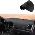Rifoda Armatuurlaua Kate Sobib Jeep Grand Cherokee 2011-2021 Nahk Materjal Libisemisvastane Armatuurlaua Kaitse P&auml;ikesekaitse Peegeldusvastane Kate Padi Punased &Otilde;mblused Black Stitching