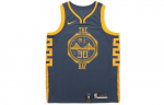 Nike Golden State Warriors Stephen Curry City Edition NBA s&auml;rk 2018-2019 M sinine