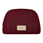 Gucci Beauty Rosso Ancora Punane Kest Kosmeetikakott Ancora Red Semi-Circle Shell Makeup Bag brown