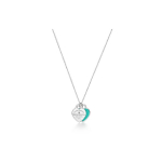 Tiffany & Co. Return To Tiffany Silt Graveeritud Teemant Kaelakee Naiste kaelakee H&otilde;be 70951568 F,Silver