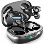 BX17 Bluetooth K&otilde;rvaklapid Tws K&otilde;rvakonksuga Bluetooth 5.3 Jooksmine Spordiks Stereo Nupud Kontroll Mikrofoniga Juhtmevabad K&otilde;rvaklapid sinine