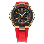 Casio G-SHOCK Meeste Roostevabast Terasest 200M Veekindel Analoog P&otilde;rutuskindel Kvartsikell GST-W300CXB-4A punane