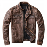 Vintage Mootorratta Jakk Meeste Nahktagid 100% Ehtne Veisenahk Kitsas L&otilde;ige Nahast Jakk Mees Biker R&otilde;ivad S&uuml;gis M698 L pruun