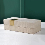 Nahast Dekoratiivne Kasti Ehtekarbid Ristk&uuml;likukujulised Kosmeetikapurkid Kapipealne Laud Laua Kaunistus Kodu Peen Ehtede S&auml;ilituspurgid S-1 pcs (25x13x7cm)