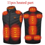 Meeste USB soojendusega vest 17 ala elektrilise soojendusega vest jope Meeste talve soe vest vest varrukateta puhvis meeste vesti jope S