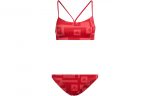Adidas LOGO GRAAFILINE BIKINI Kaheosaline ujumistrikoo Naiste Spiraal Neoonpunane/Erkpunane H62032 XS