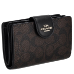 rahakott 2024 AW CW786 IMXAQ [Coach] Kaheklapiline Naiste [Kasutatud] black