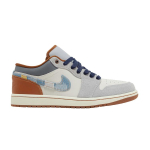Jordan 1 Low SE Phantom Parandatud teksariidest Swoosh 40 gray