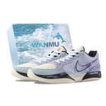 Nike Ja Morant 2 Sky City Abrasion Resistant Low top Basketball Shoes Men's White Purple FD7327-100(Team686-) 44.5 white