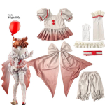 Xin Man Ge Naiste Pennywise Harley Quinn Tsirkusekost&uuml;&uuml;m S beige