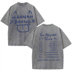 Streetwear Hannah Bahng Moodne Album Vintage Pesitud T-s&auml;rk Mehed Naised Kvaliteetsed T-s&auml;rgid &Uuml;lem&otilde;&otilde;dulised Vabaaja R&otilde;ivad Unisex S