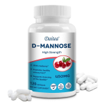 D-mannoosi toidulisand, koos j&otilde;hvikate ja C-vitamiiniga, 120 kapslit pudelis 120 Capsules white