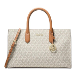 MICHAEL KORS Scarlett Logotr&uuml;kiga Kunstnahast Crossbody K&auml;ekott Keskmine Naistele Vanillivalge valge