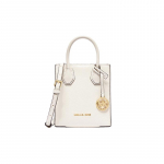 MICHAEL KORS Mercer &uuml;hev&auml;rviline veisenahast (split nahk) k&auml;ekott akordionikott crossbody &otilde;lakott mini naiste koorevalge mini valge