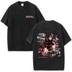 Postal Dude Vintage Happega Pestaud T-s&auml;rk Mehed Naised &Otilde;udus Gootika Rock T-s&auml;rk Meeste Mood T&auml;navamood L&uuml;hikeste Varrukatega T-s&auml;rgid Topid M black