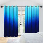 2 tk/komplekt V&auml;rviline gradientakenkardin Hele mitmev&auml;rviline pimendav Pol&uuml;esterkangast Tuba Magamistuba Elutuba Dekoratsioonikardin 53x115cm 2pcs blue
