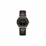 RADO Radar DiaMaster Thinline Automaatne Seeria Automaatne Mehaaniline Liikumine 50 &Scaron;veitsi Kell 41mm Must Tihvtid Keraamiline Korpus Nahkrihm R14068176 must