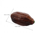 V&otilde;lts kakaopuu vili Realistlik kunstlik kohvipuu rekvisiit Kohvipoe k&ouml;&ouml;gilaua kaunistus Simuleeritud kakaok&auml;bi Roheline (Light brown,15X7X7CM) helepruun v&auml;rv