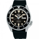 Seiko 5 Sports SRPD73K2 Must sihver Automaatne Meeste k&auml;ekell 42.5mm must