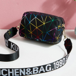 Yogodlns Fashion Laser &otilde;lakott Naiste v&auml;ike kandiline kott PU nahast Crossbody kott Trendikas uus minikott 18*7*11cm valge