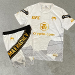 UFC # 322 V&otilde;itlus&otilde;htu IslamMakhachev Poksikomplekt Mehed Naised MMA &Uuml;lem&otilde;&otilde;dulised Hingavad Kiiresti Kuivavad V&otilde;itlus L&uuml;hikeste Varrukatega L&uuml;hikesed P&uuml;ksid S