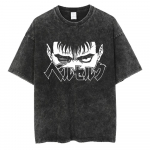 Berserk Guts Manga Paneel Vintage Pesitud &Uuml;leliigne T-s&auml;rk | Unisex Tume Fantaasia Anime Streetwear Tee S