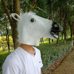 Hobusepea Mask Cosplay Kost&uuml;&uuml;mipidu Naljakas Halloween Hobusepea Mask Peakate