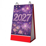 2027 Teemantmaalimise Kalendri Komplekt Teemantkunst Kuu Flip Lauakalender Elutuppa Magamistuppa Kontorilaua Taha Kingituseks