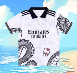 2025 Suvemood Vabaaja Sanrio Hello Kitty 3D Hingav Kiiresti Kuivav Hingav Kiiresti Kuivav Polo S&auml;rk XXXL blue