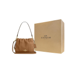 COACH Faye Lehm Nahast &Otilde;lakott V&auml;ike Naiste Mel Pruun Gift Box Set (Basic Set + Yellow Gift Box) beige