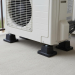 4 tk kliimaseadme l&ouml;&ouml;gisummutid M&uuml;ra v&auml;hendavad Jahutuskondensaatori summutavad jalad Universaalsed 6CM Ac External Unit white