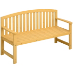 2-kohaline aiapink puidust, ilmastikukindel pink, aiakujundus seljatoega, kandev&otilde;ime 240 kg, 140 x 50 x 85 cm, Oranž 143 x 51 x 85 cm oranž