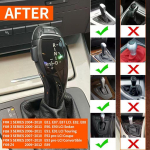 BMW 3. ja 5. seeria E90/E46/E60/Z4 Elektroonilise k&auml;igukangi nupu modifikatsioon Kana jalg x1 Old 3 Series E46 Black