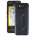 Klaasist akukate Asus ROG Phone 6 AI2201-C AI2201-F jaoks Telefonikorpuse tagumine osa Asendus must
