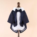 Elegantne kikkm&uuml;tsiga koerakost&uuml;&uuml;m, smokingjakk v&auml;ikestele ja keskmistele koertele, ametlik pulma- ja peokost&uuml;&uuml;m, Cosplay riided, Lemmikloomade riided (Navy blue,L) tumesinine v&auml;rv