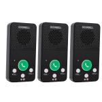 3-pakk traadita intercom-s&uuml;steeme kodukontorisse t&auml;ielikult dupleksne ruumist ruumi intercom 1600 jala ulatus 8 helitugevuse taset 4