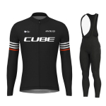Rvouei Kuubik Tiim Hingav Pikkade Varrukatega Meeste Rattas&auml;rgi Komplekt MTB Rattariided S&uuml;gisrattariided Maillot Ropa Ciclismo M black