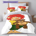 Pumuckl Voodipesu Tekikott ja Padjap&uuml;&uuml;rid Kodu Dekoor S&uuml;nnip&auml;evakingitus (1 * tekikott + 2 * padjap&uuml;&uuml;ri, ilma s&uuml;damikuta) 140x200cm