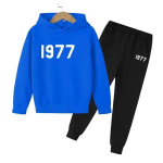 Moodne vabaaja 1977 poiste ja t&uuml;drukute 2-osaline komplekt Treening&uuml;likond Laste kapuutsiga spordikost&uuml;&uuml;m Laste kapuutsiga dressipluus Topp+P&uuml;ksid Streetwear 130 black
