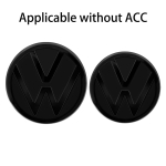 1 komplekt originaal Asendust&uuml;&uuml;p Auto Tagaluugi Embleemid Kaane Logo Eesmine Tagumine Logo Kujundus VW Golf 8 jaoks (MK8) T-ROC POLO T&uuml;&uuml;bid 21-23 For T-ROC 2021-2023&Front Rear Emblem must