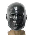 Halloweeni Must &Uuml;hiskond Meeste Peakate T&auml;iskasvanute &Otilde;udne Must Lateksmask Meestele ja Naistele Cosplay Tantsupidu Black Stansen gray