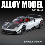 1:24 PAGANI Huayra BC Zonta Sulamist Miniatuurmudel M&auml;nguasjad Valatud Auto Uksed Avatavad Heli Valgus T&otilde;mba Tagasi S&otilde;idukid T&auml;iskasvanud Poisi Kingitus