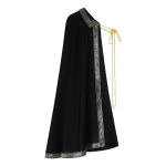 Cosplay meeste renessansssall pool&otilde;laga keep keskaegne samuraikeep LARP s&otilde;dalase messi Halloweeni kost&uuml;&uuml;m One size fits all black