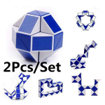 2 tk/komplekt loominguline maagiline mao kujuga m&auml;nguasjam&auml;ng 3D kuubikuga pusle, keerutav puslem&auml;nguasi, kingitus juhusliku v&auml;rviga