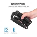 K521 kaasaskantav 5-sektsiooniline pikendatav alumiiniumsulamist statiiv v&auml;ikese kuulpeaga madalal keskel