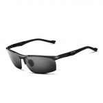 VEITHDIA alumiiniumist magneesiumist p&auml;ikeseprillid polariseeritud meeste kattega peegelprillide tarvikud meestele must