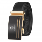 Meeste rihm Tippkvaliteediga lehma ehtsast nahast rihmad meestele Automaatne pandlaga rihm Business Classic 100cm kuld